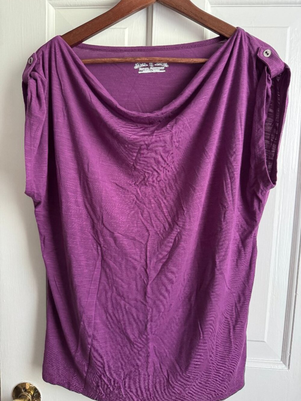 Royal Robbins cowl neck short sleeve top XL!